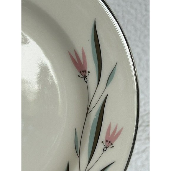 Edwin Knowles Carlton Set Of 4 Dessert/bread Plates 1950s Vintage VGUC - Picture 10 of 12